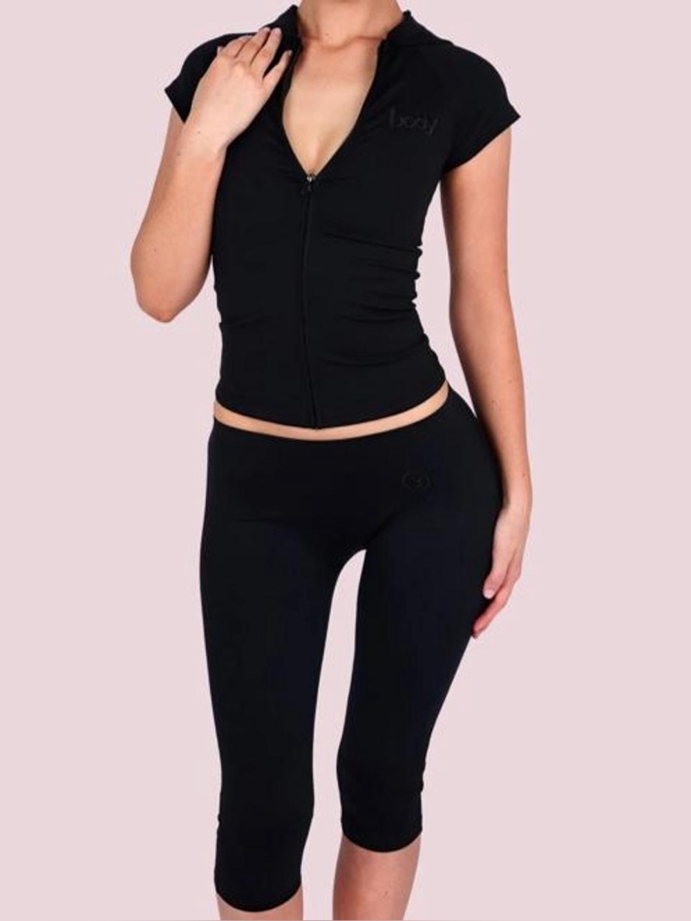 Body by Raven Tracy: body basics zip up capri set